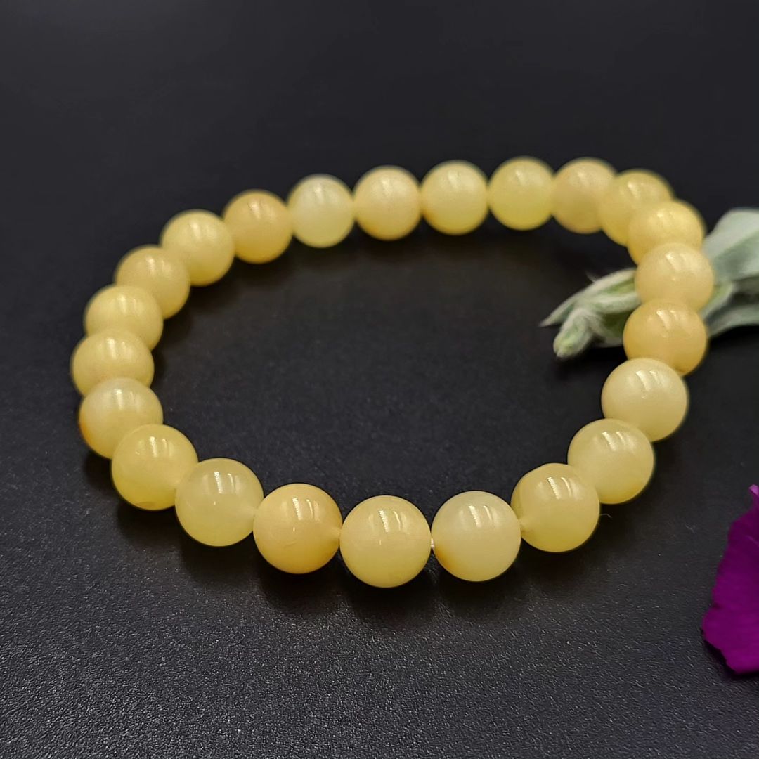 Tetibel Bernstein Armband | Milchiger Butterscotch Bernstein