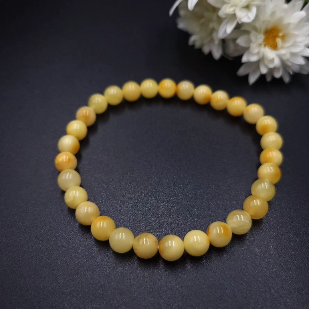 Tetibel Bernstein Armband | Milchiger Butterscotch Bernstein