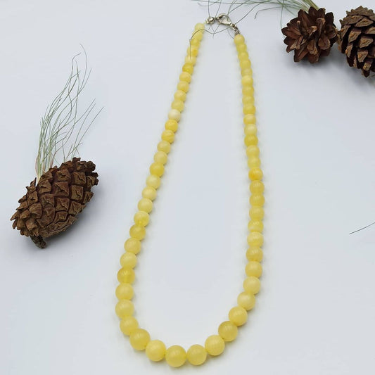Amber Necklace Bead Yellow