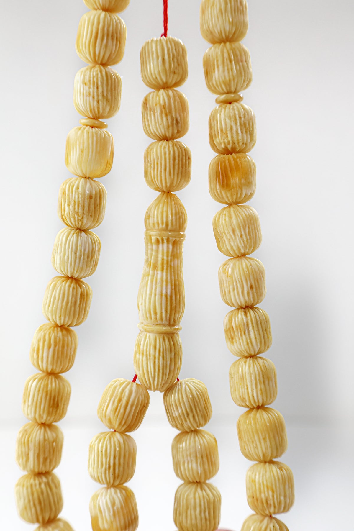 Pressed Baltic Amber Misbaha Rosary 48 Beads 46.00g | Tetibel