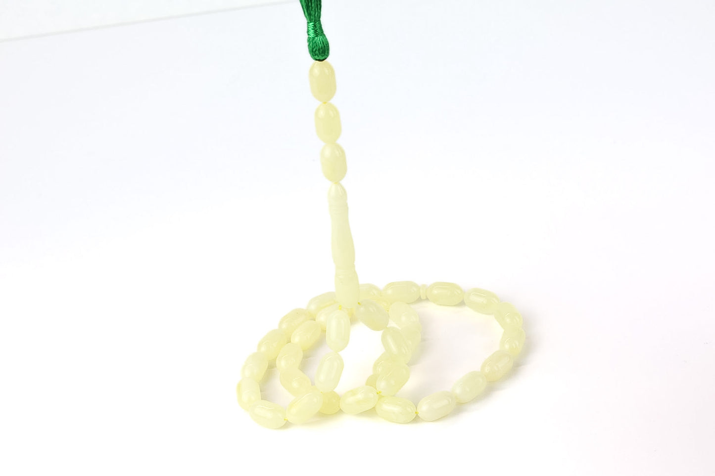 Echter Bernstein. Naturhelle gelbe baltische Bernstein-Gebetskette (19,60 g) | Zertifiziertes Mesbah | Tetibel