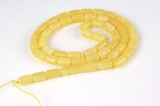 Natural Yellow Baltic Amber Rosary (20.88g) | Certified Mesbah | Tetibel