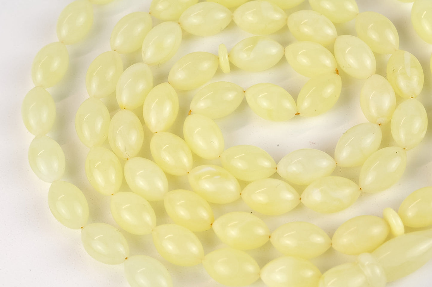 Naturhellgelber baltischer Bernstein Rosenkranz (22,94g) | Zertifizierte Mesbah | Tetibel