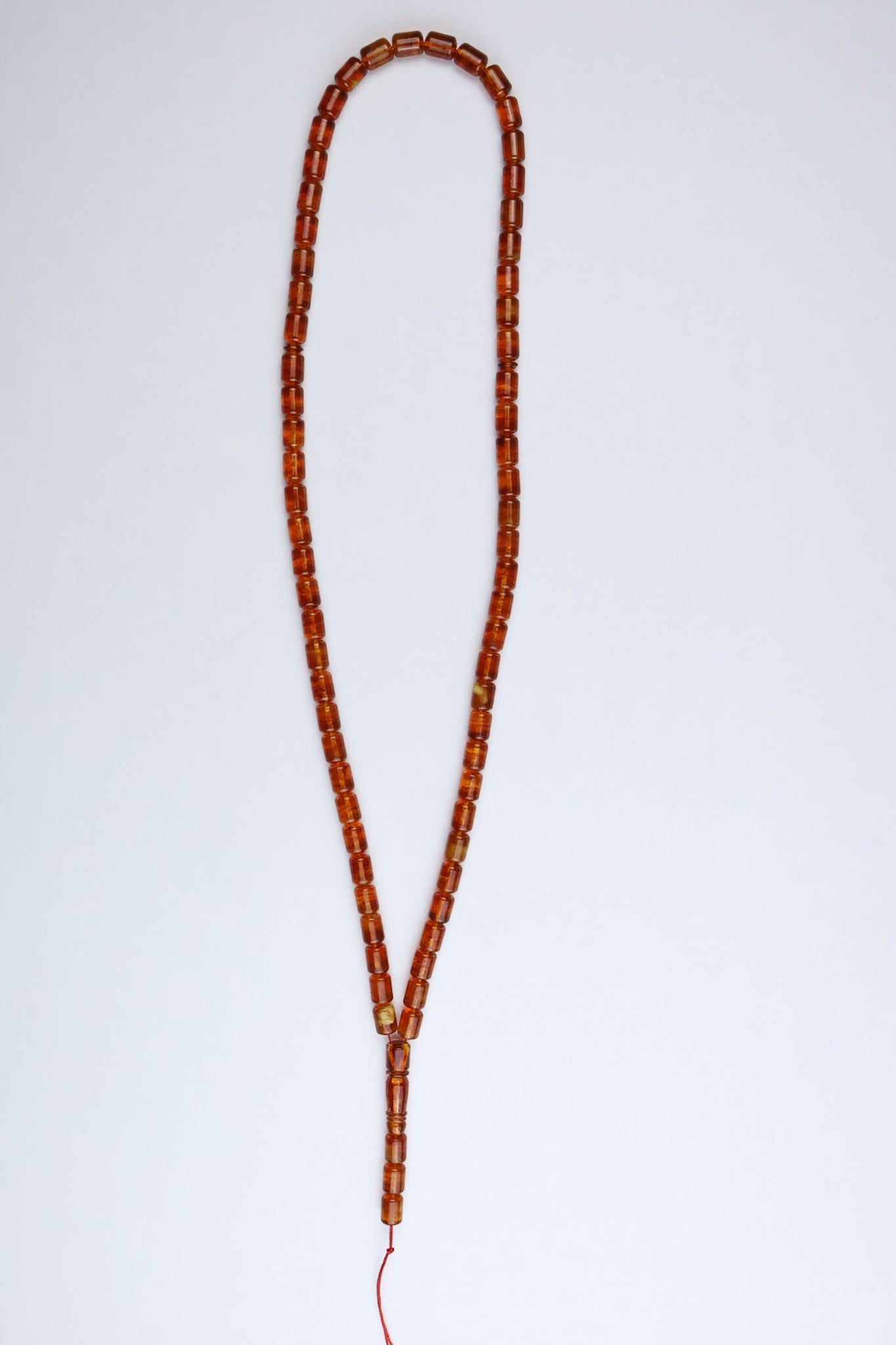 Certified Baltic amber misbaha 40g made of transparent orange succinite with laboratory certificate from  Poland