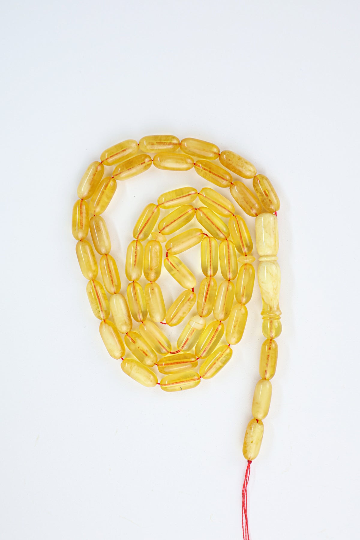 16.58g Baltic amber prayer beads (misbaha) certified by Amber Experts Laboratory in Gdansk, Poland.